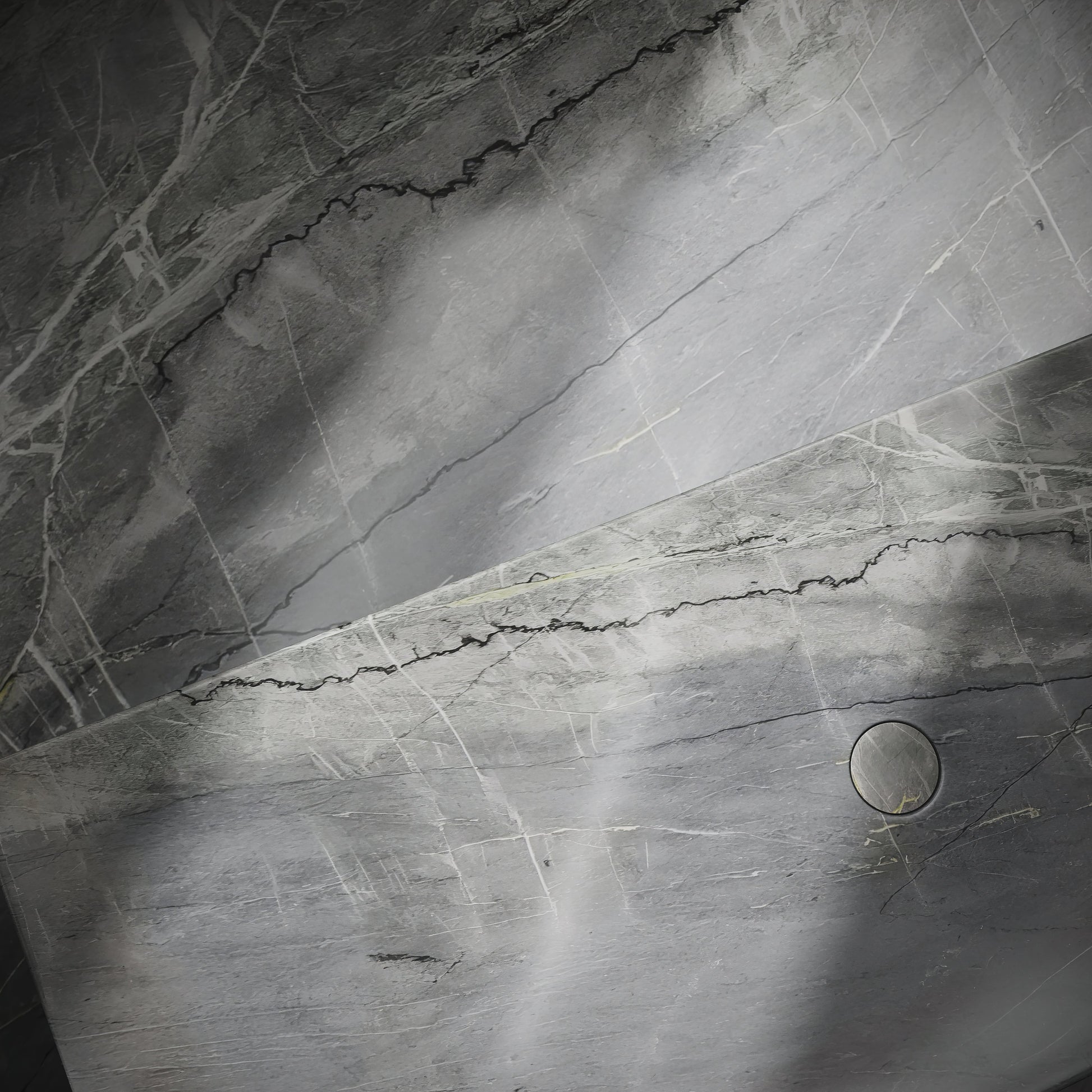 Levitare Amazon Blue Marble Ultra Thin Wall Mounted Basin 1000mm