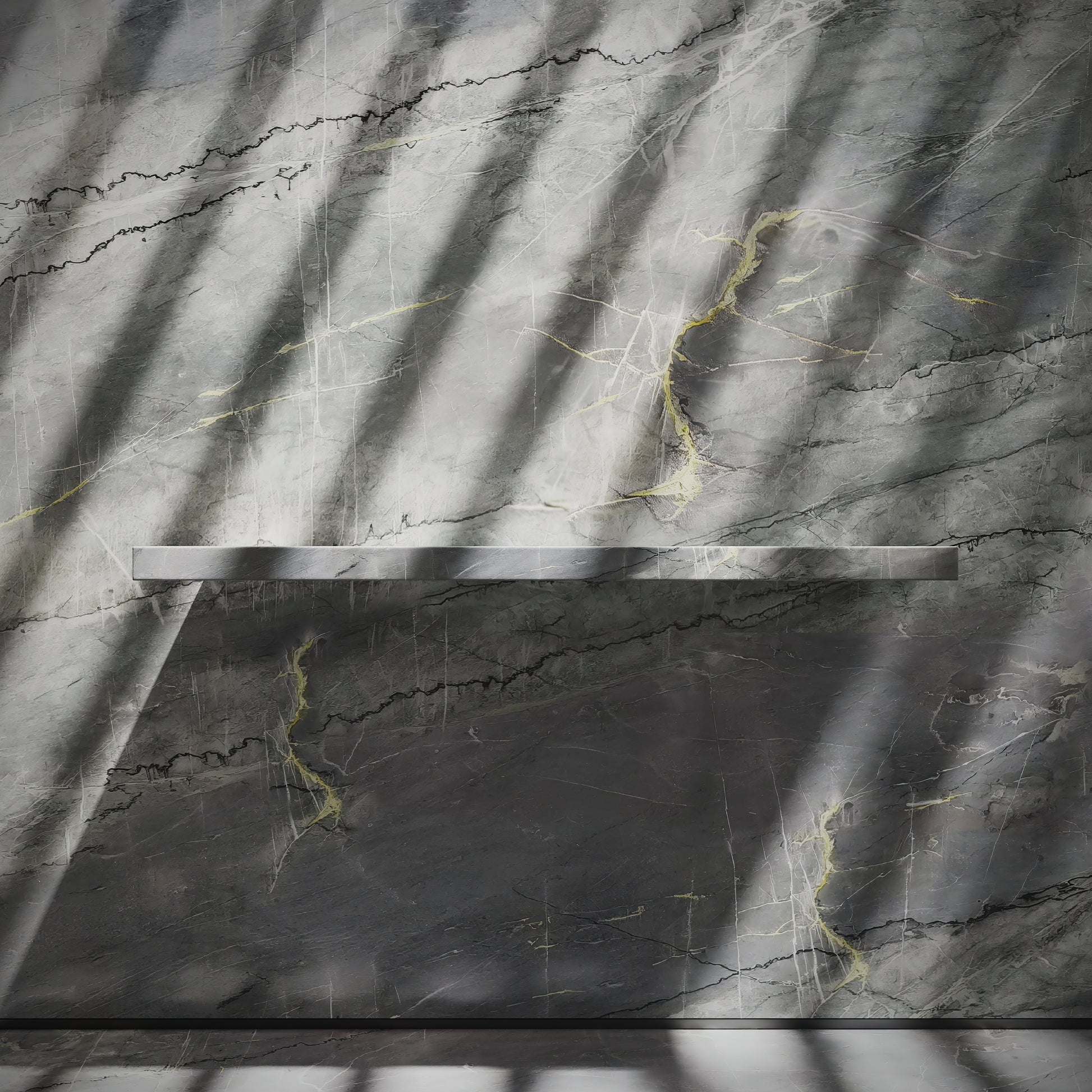 Levitare Amazon Blue Marble Ultra Thin Wall Mounted Basin 1200mm (Offset Waste)