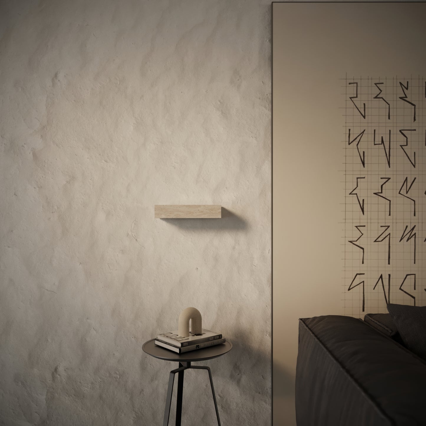 Arioso Travertine Wall Sconce Light 320mm