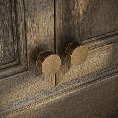 Chester Aged Bronze Hammered Cabinet Door Knob