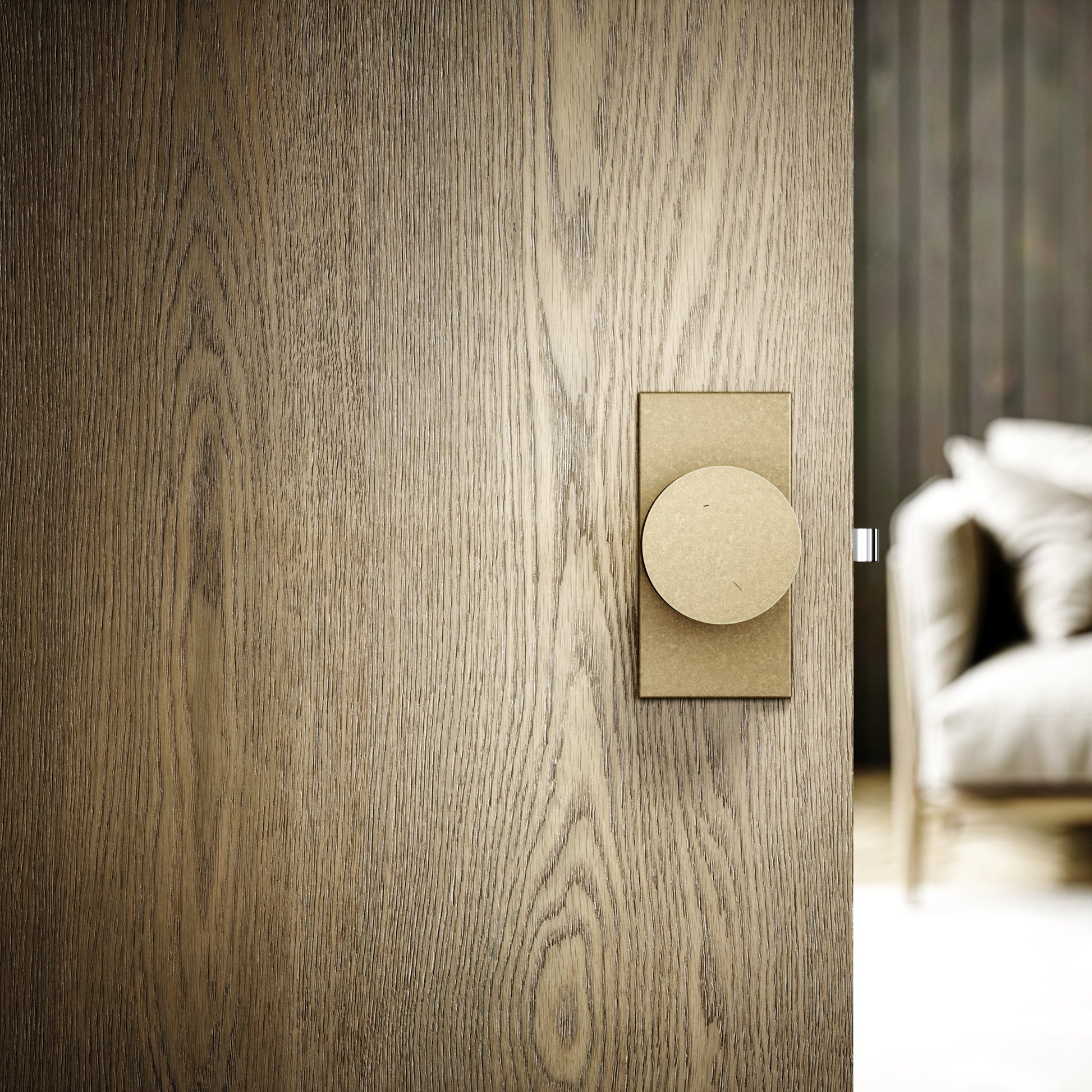 Grosvenor Plate Aged Bronze Hammered Mortice Door Knobs