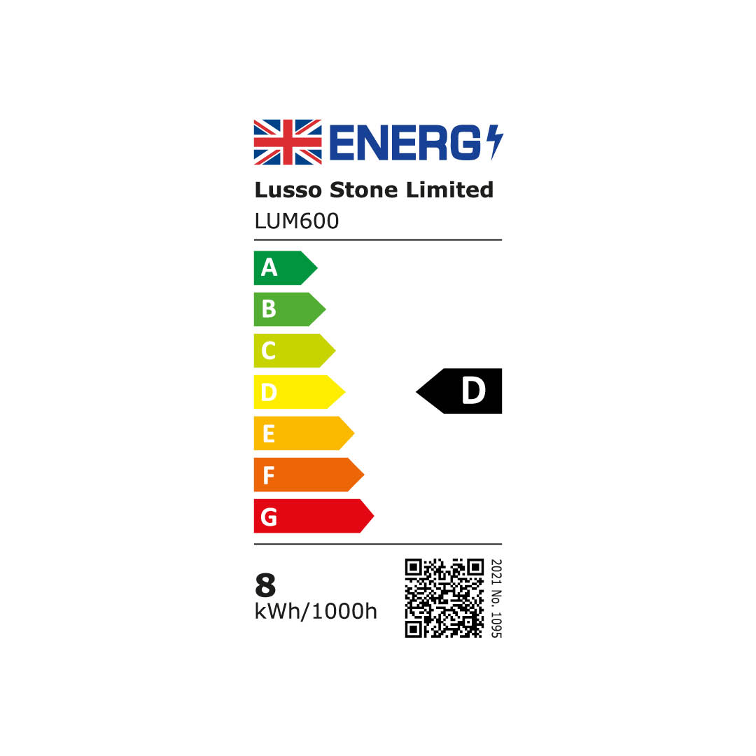 Luminosa Alabaster LED Pendant Light Brushed Gold 600mm