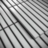 Linear Soft Feather Grey Glazed Porcelain Mosaic Tile Sample