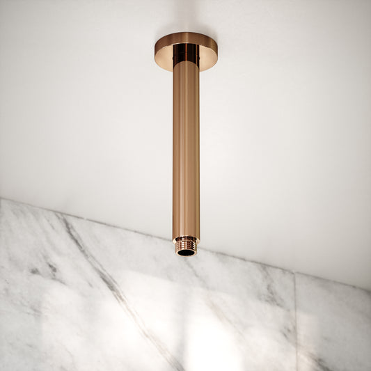 Ceiling Mount Shower Arm Rose Gold 200mm
