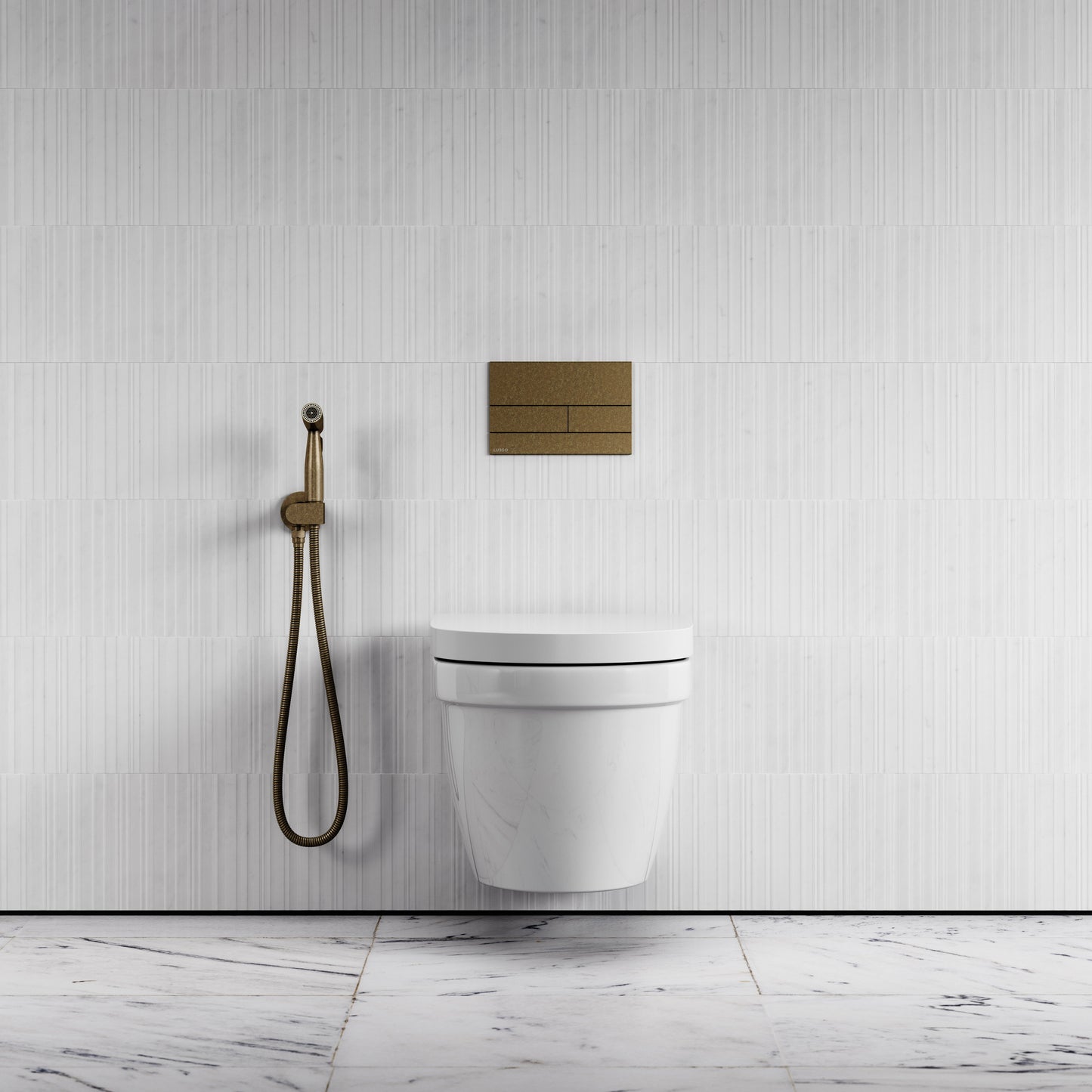Lusso Aged Bronze Temperature Control Douche Shower Spray Kit