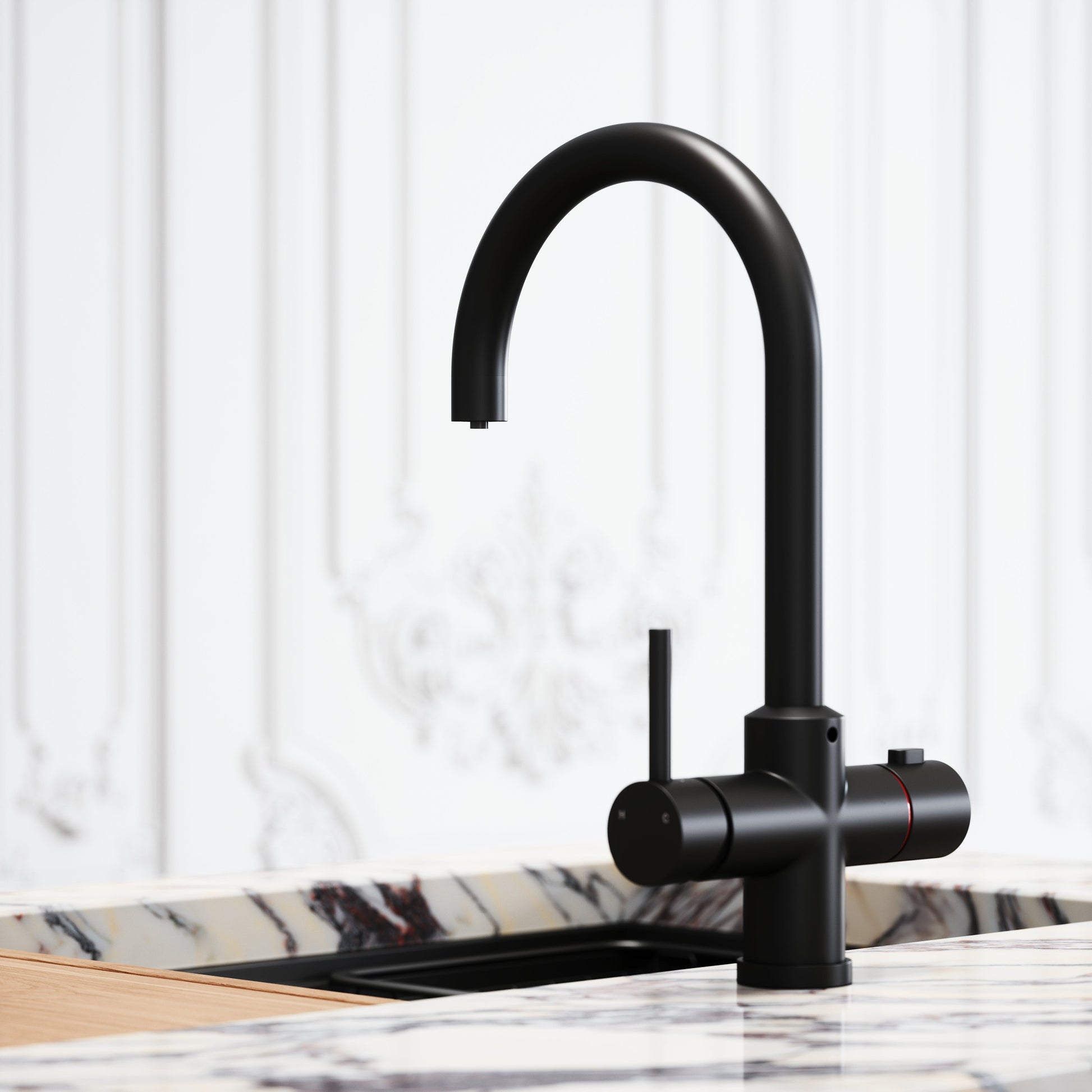 Filtrata Matte Black 4 in 1 Boiling Water Tap