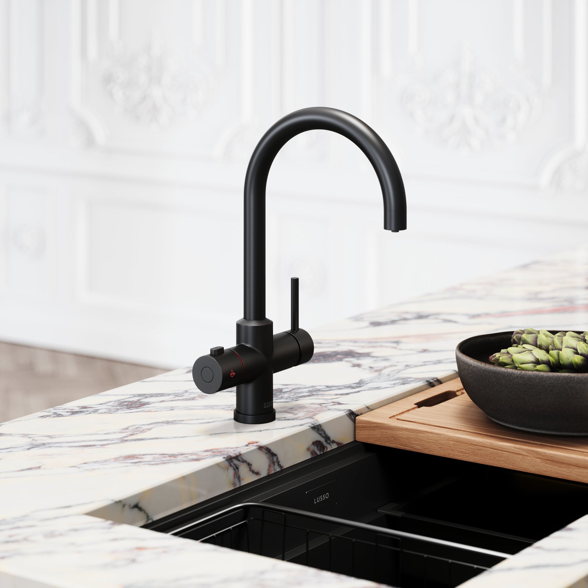 Filtrata Matte Black 4 in 1 Boiling Water Tap