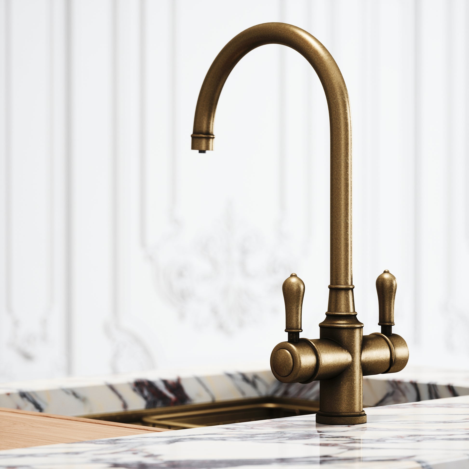 Filtrata Clarence Aged Bronze 4 in 1 Traditional Boiling Water Tap