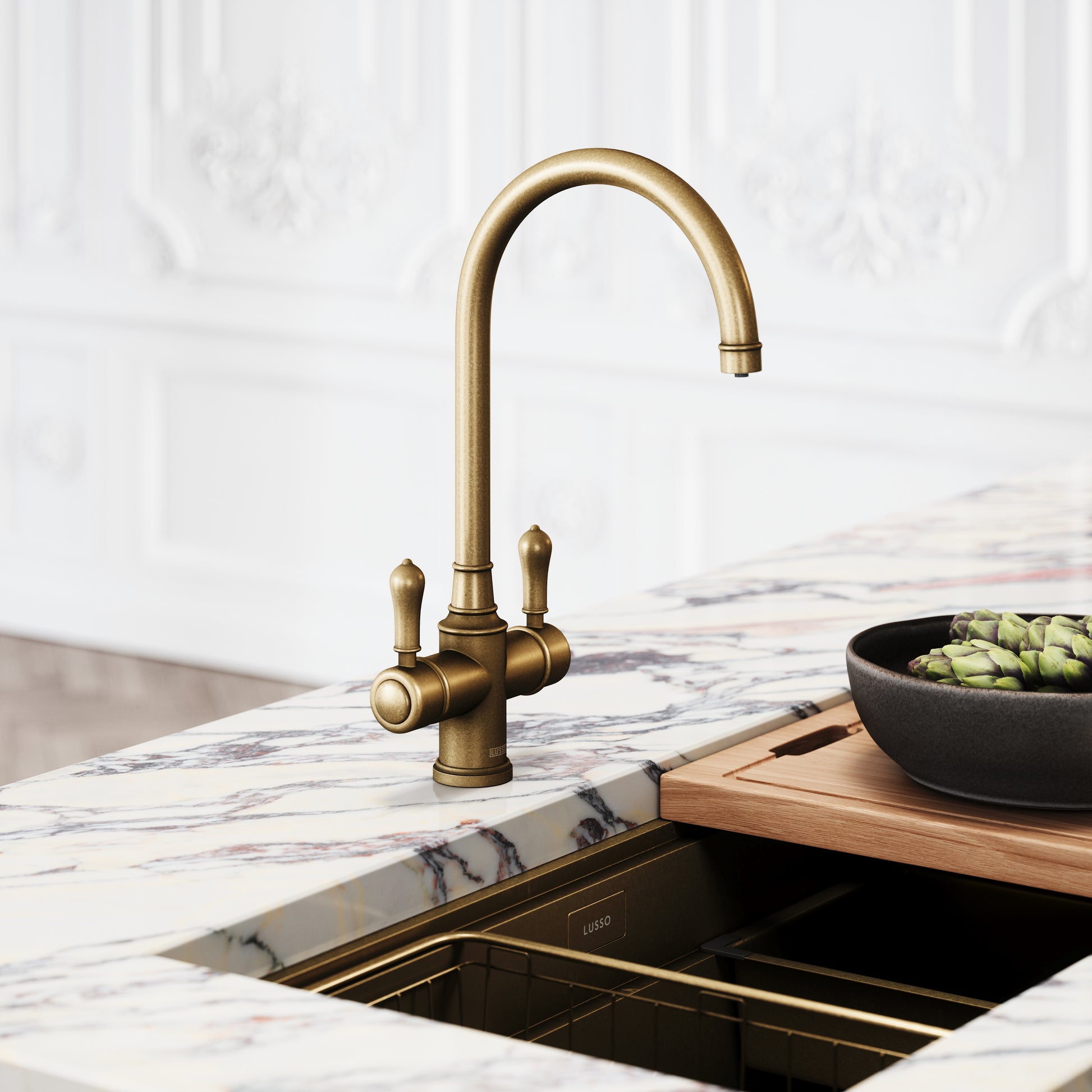 Filtrata Clarence Aged Bronze 4 in 1 Traditional Boiling Water Tap