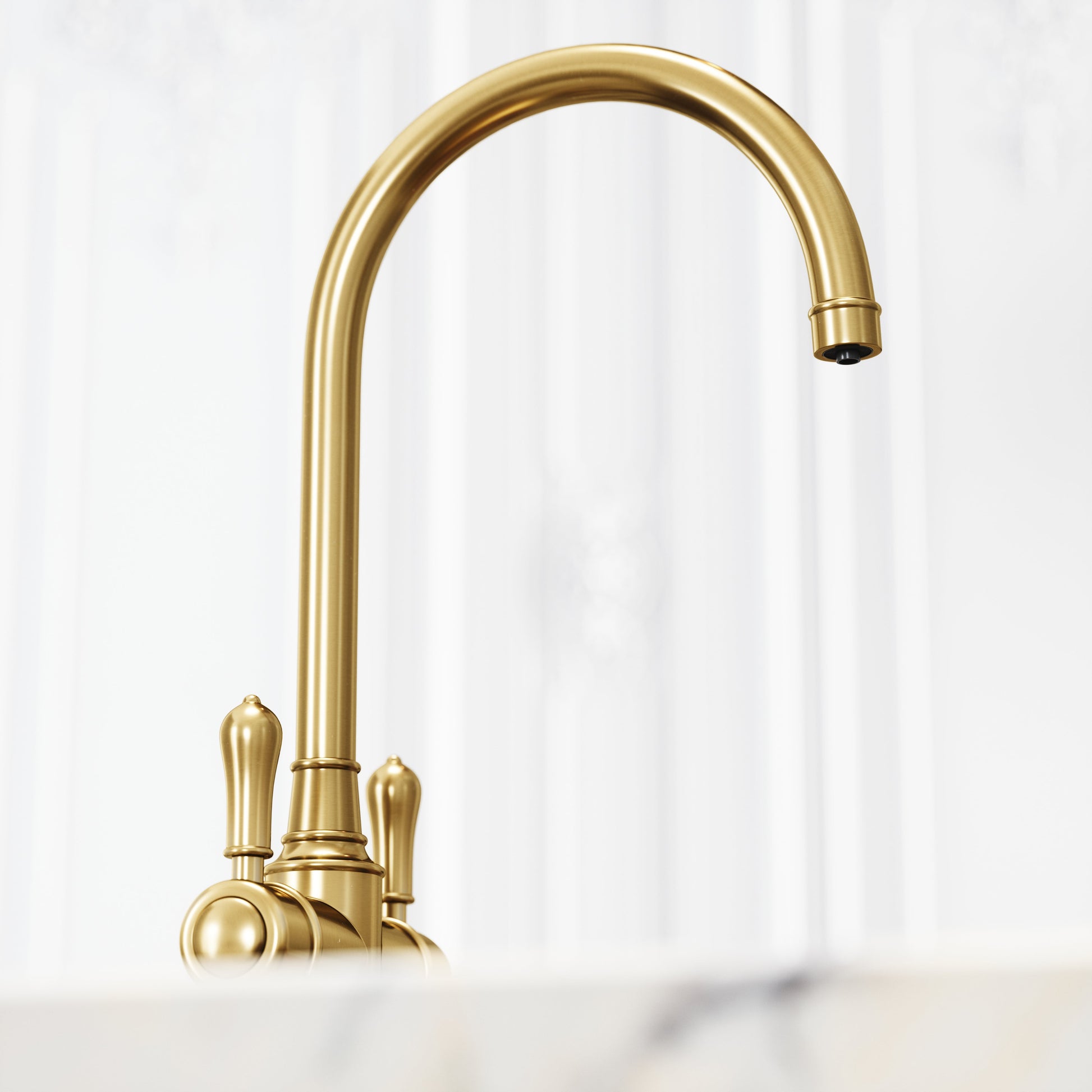 Filtrata Clarence Brushed Gold 4 in 1 Traditional Boiling Water Tap