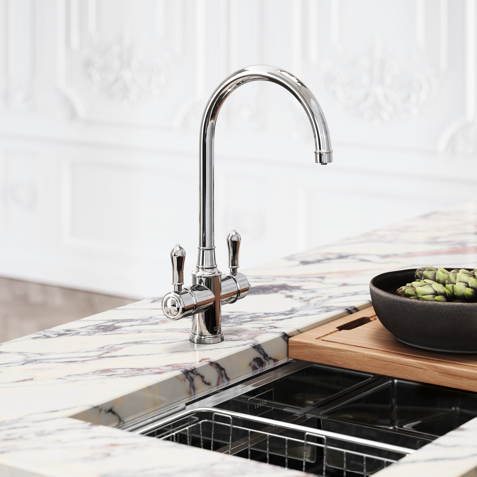 Filtrata Clarence Chrome 4 in 1 Traditional Boiling Water Tap