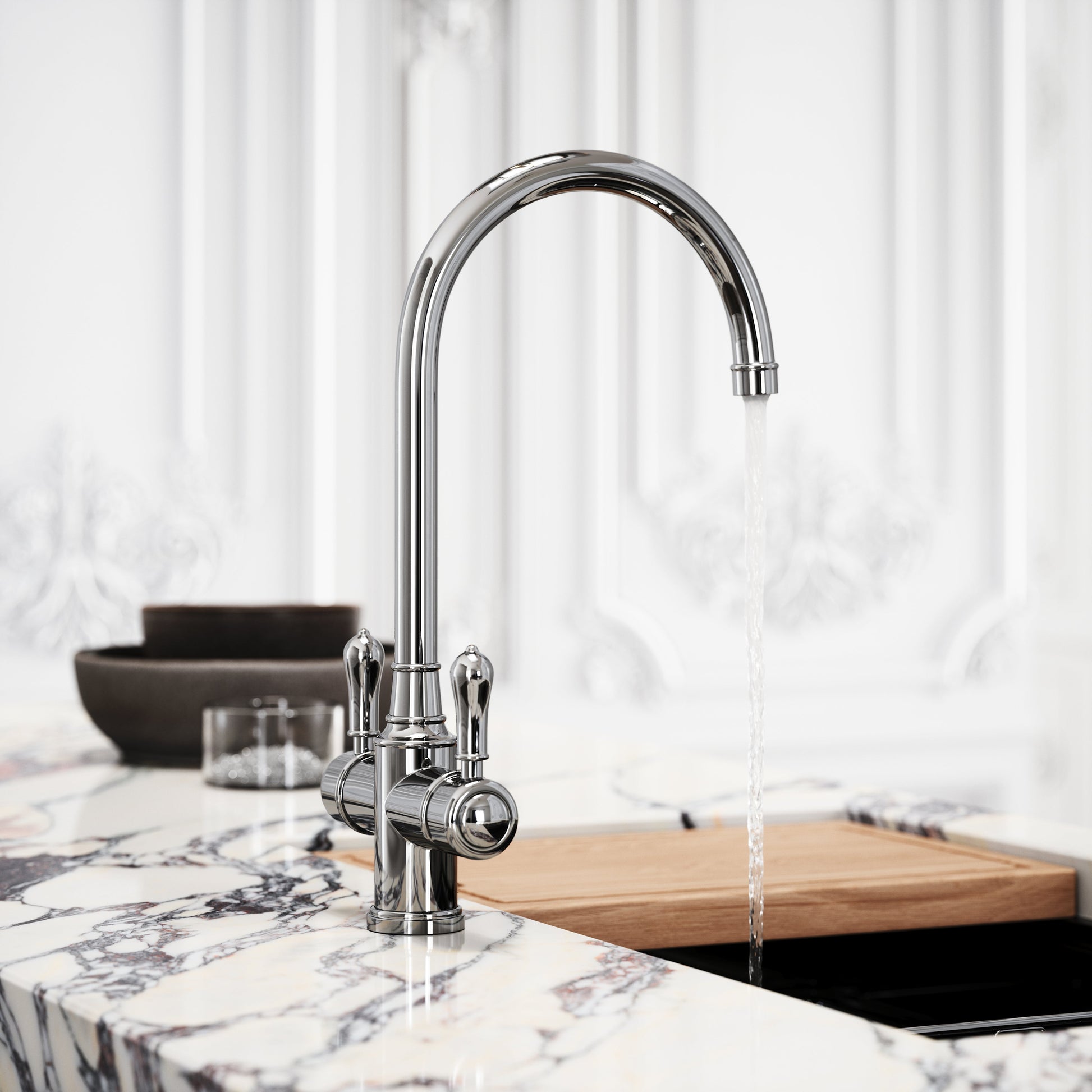 Filtrata Clarence Chrome 4 in 1 Traditional Boiling Water Tap