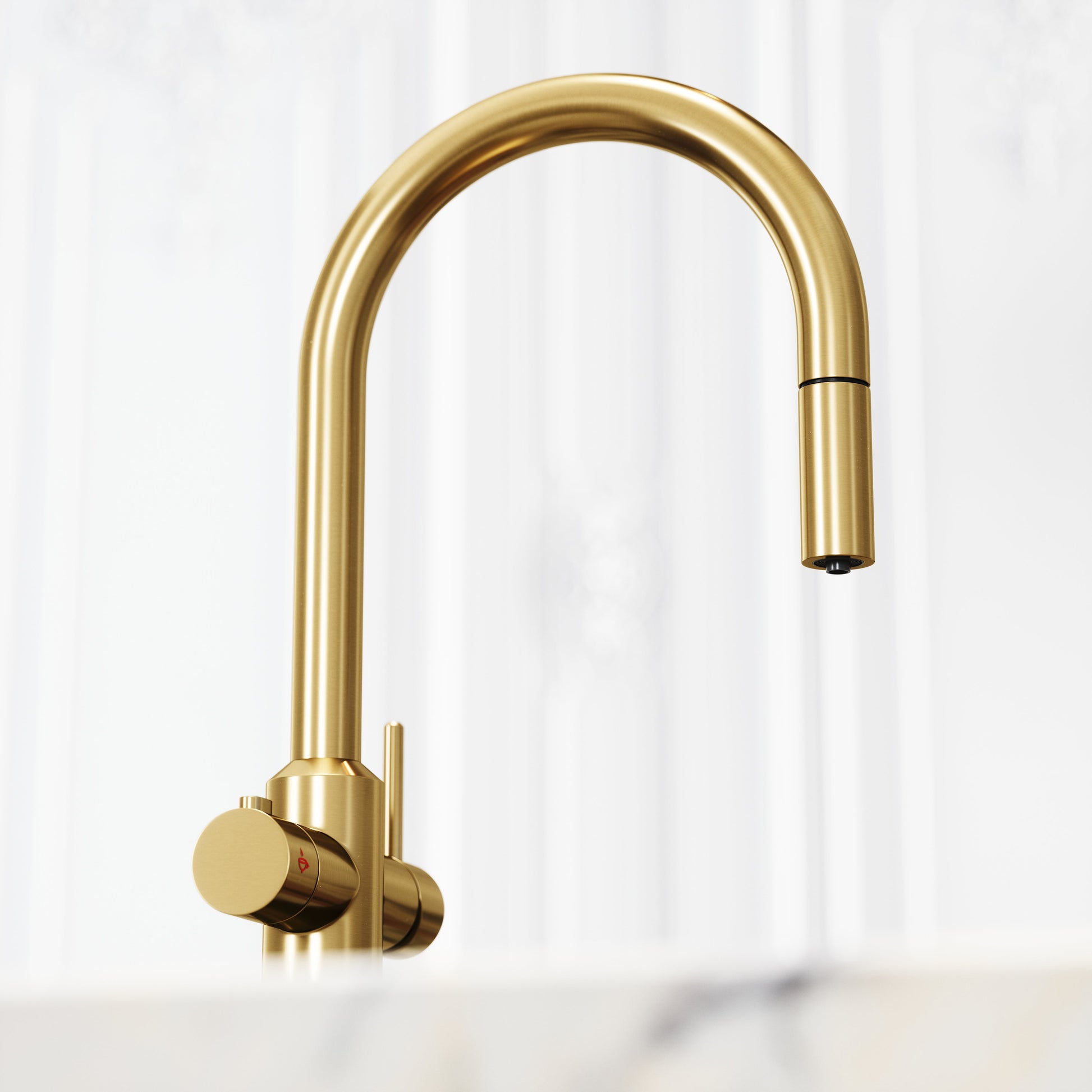 Filtrata Filtro Brushed Gold 4 in 1 Pull-out Boiling Water Tap