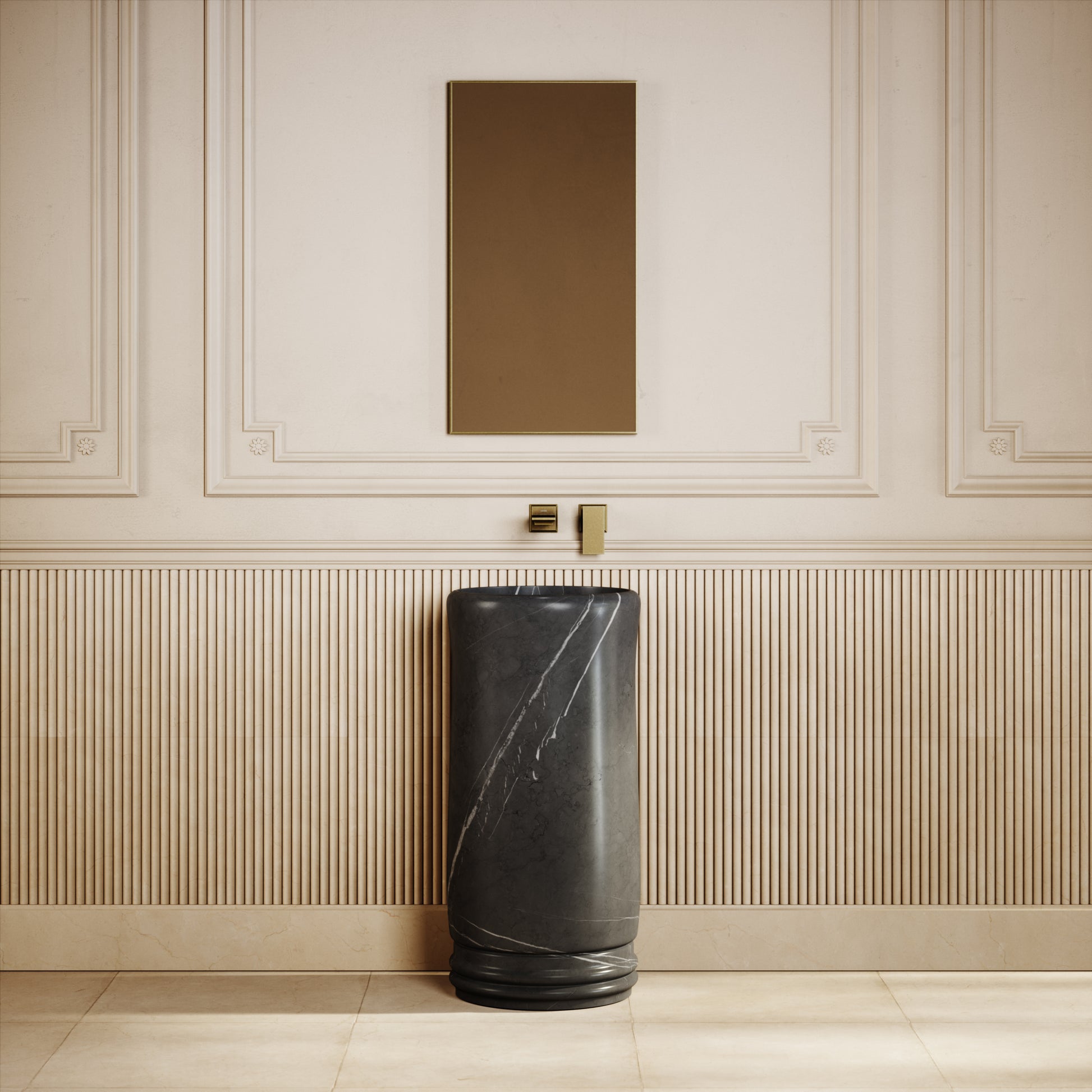 Grandeur Pietra Grey Marble Freestanding Basin 400mm