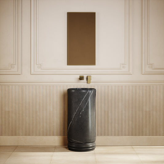 Grandeur Pietra Grey Marble Freestanding Basin 400mm