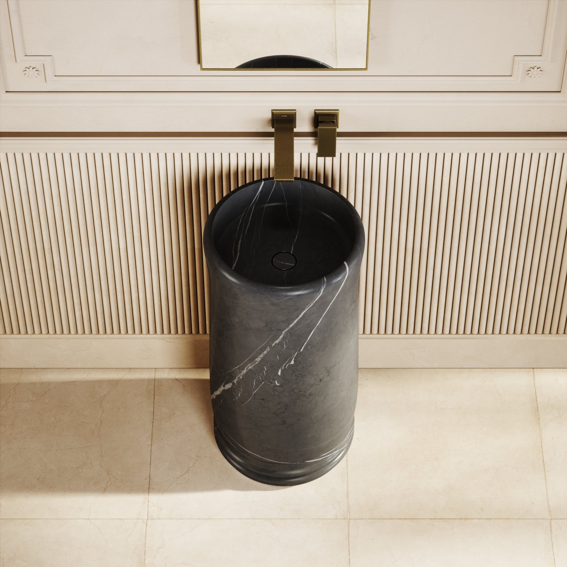 Grandeur Pietra Grey Marble Freestanding Basin 400mm