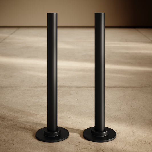 Matte Black Radiator Pipe Extension Kit 180mm