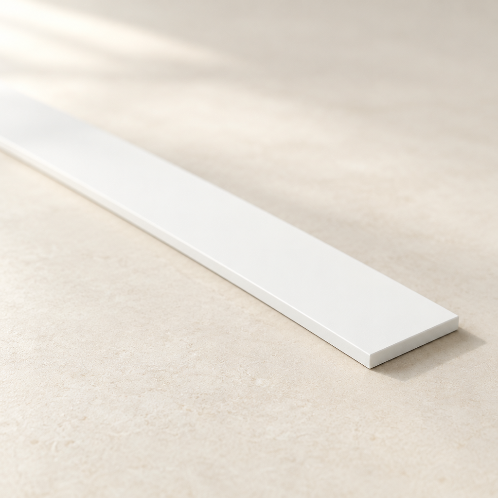 Stone Matte White Upstand Splashback 1400mm