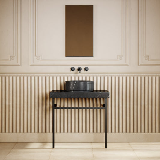 Vaso Pietra Grey Marble Countertop Basin 400mm