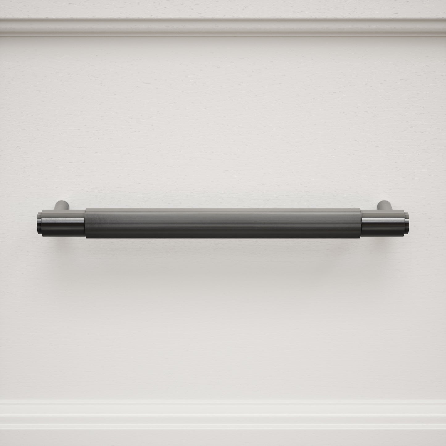 Dali Fluted Matte Black Pull Bar 250mm