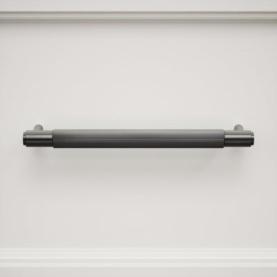 Dali Fluted Matte Black Pull Bar 250mm