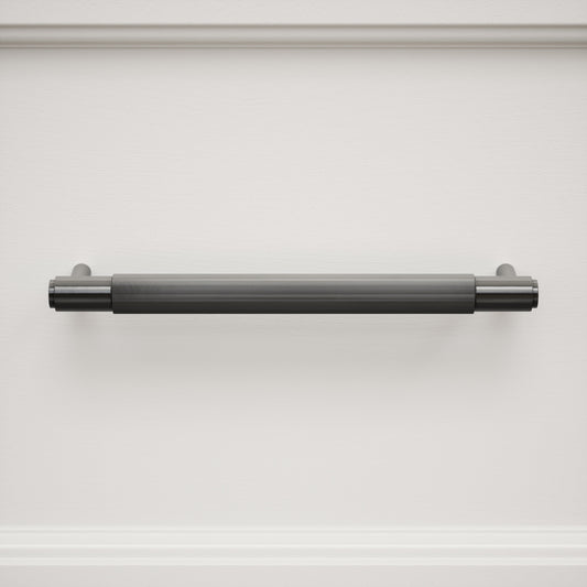 Dali Fluted Matte Black Pull Bar 250mm