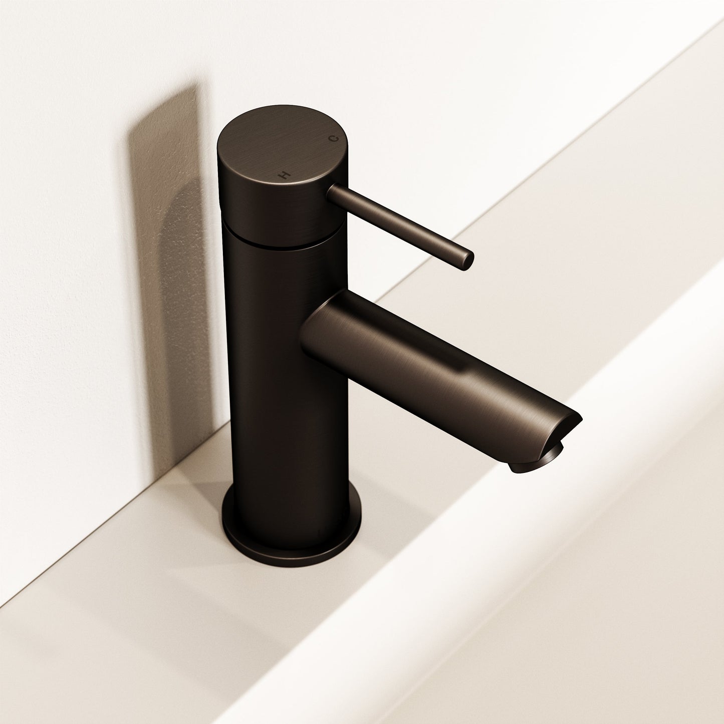 Luxe Monobloc Deep Bronze Basin Mixer Tap