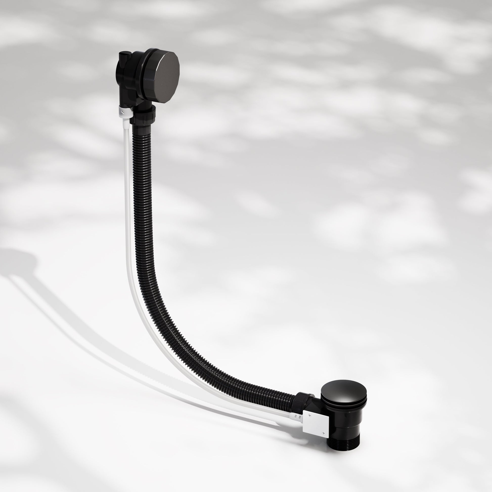 Luxe Matte Black Pop Up Bath Waste with Overflow