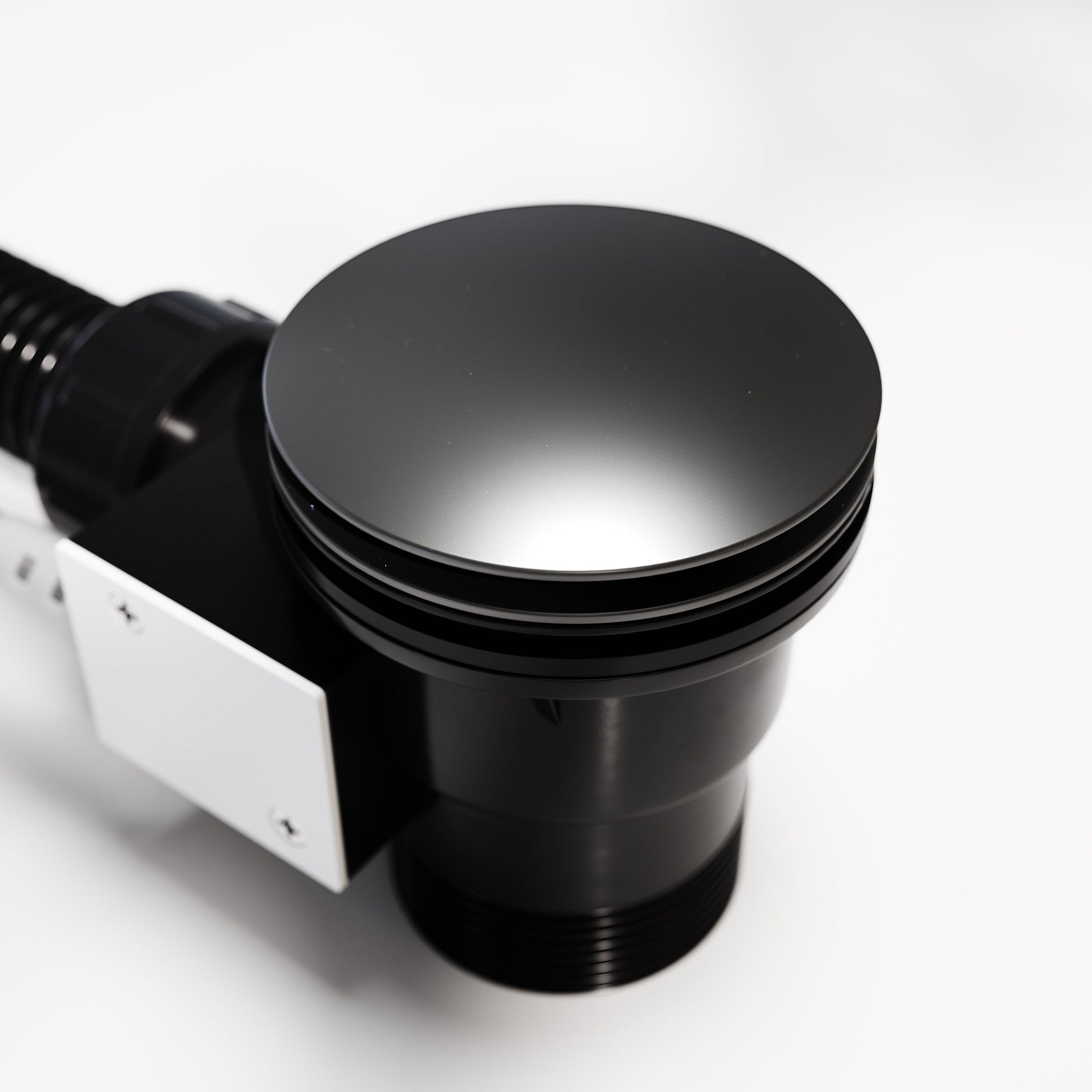 Luxe Matte Black Pop Up Bath Waste with Overflow