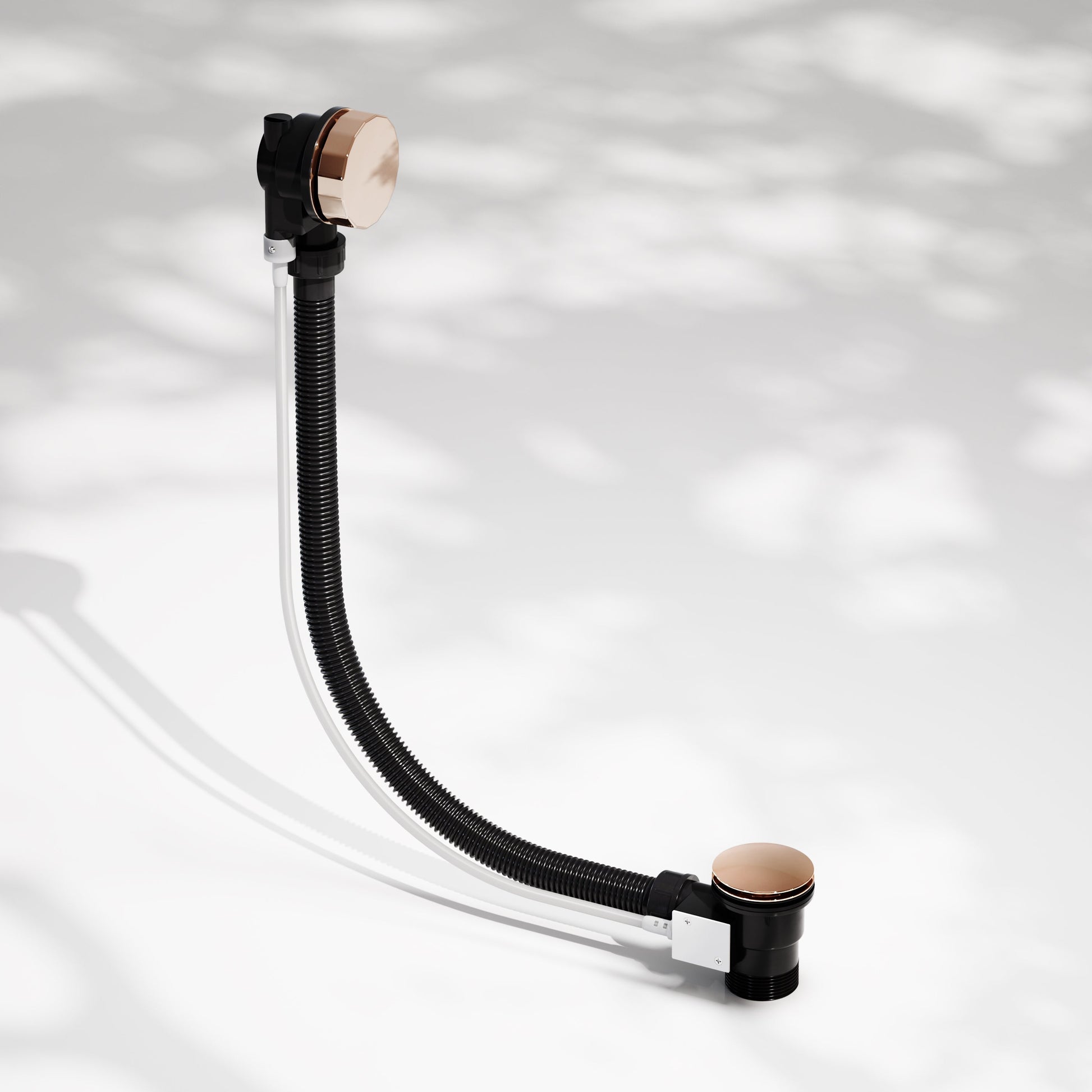 Luxe Rose Gold Pop Up Bath Waste with Overflow