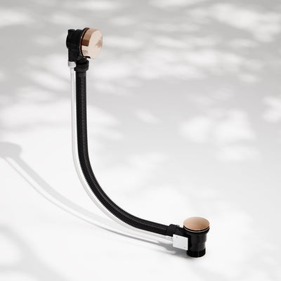 Luxe Rose Gold Pop Up Bath Waste with Overflow