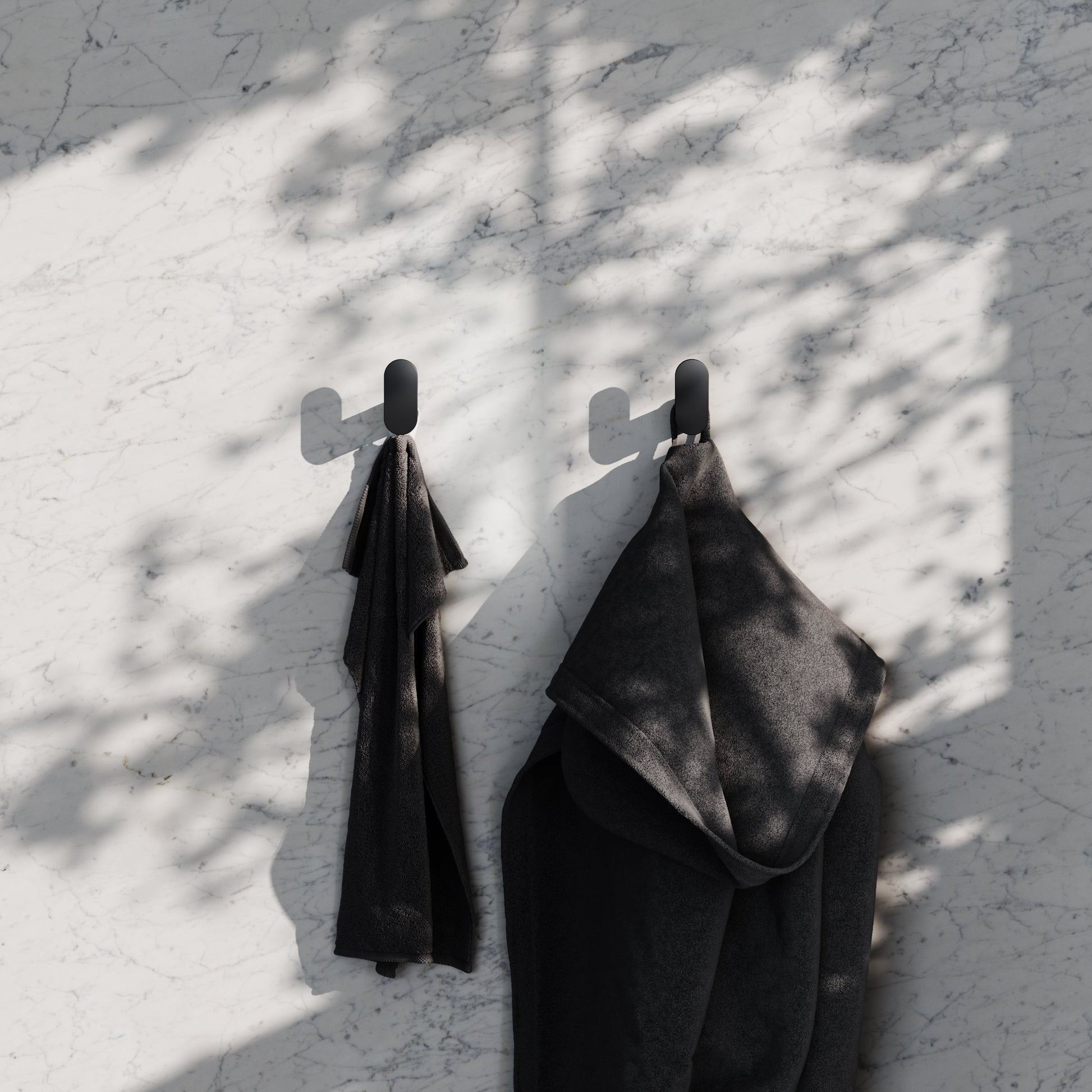 Luxe Matte Black Robe Towel Hook