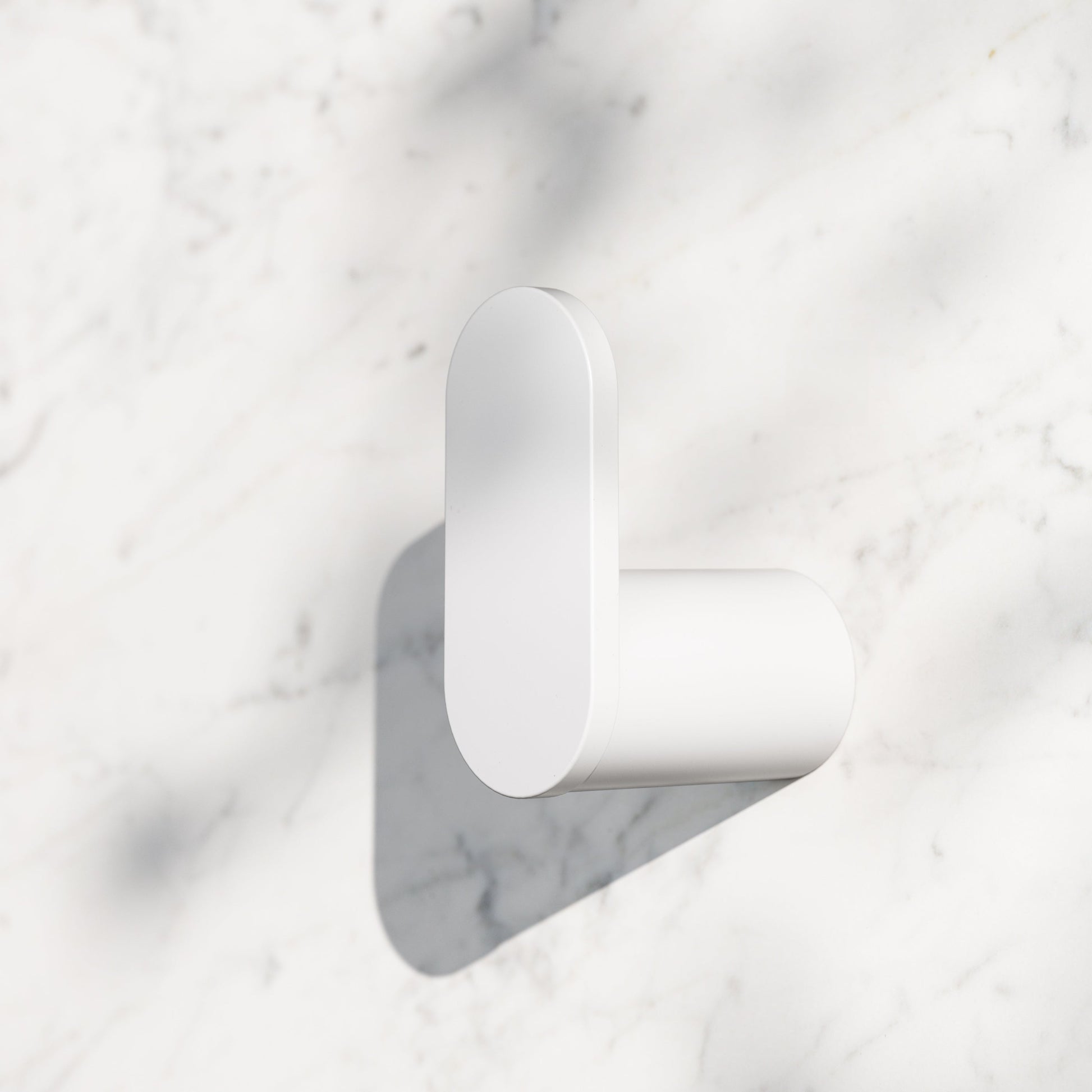 Luxe Silk Matte White Robe Towel Hook