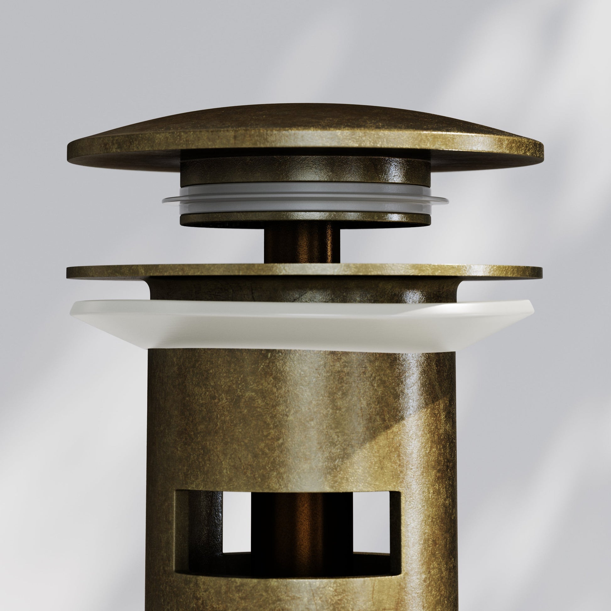 Luxe Aged Bronze Slotted Click Clack Basin Waste