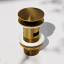 Luxe Brushed Gold Slotted Click Clack Basin Waste