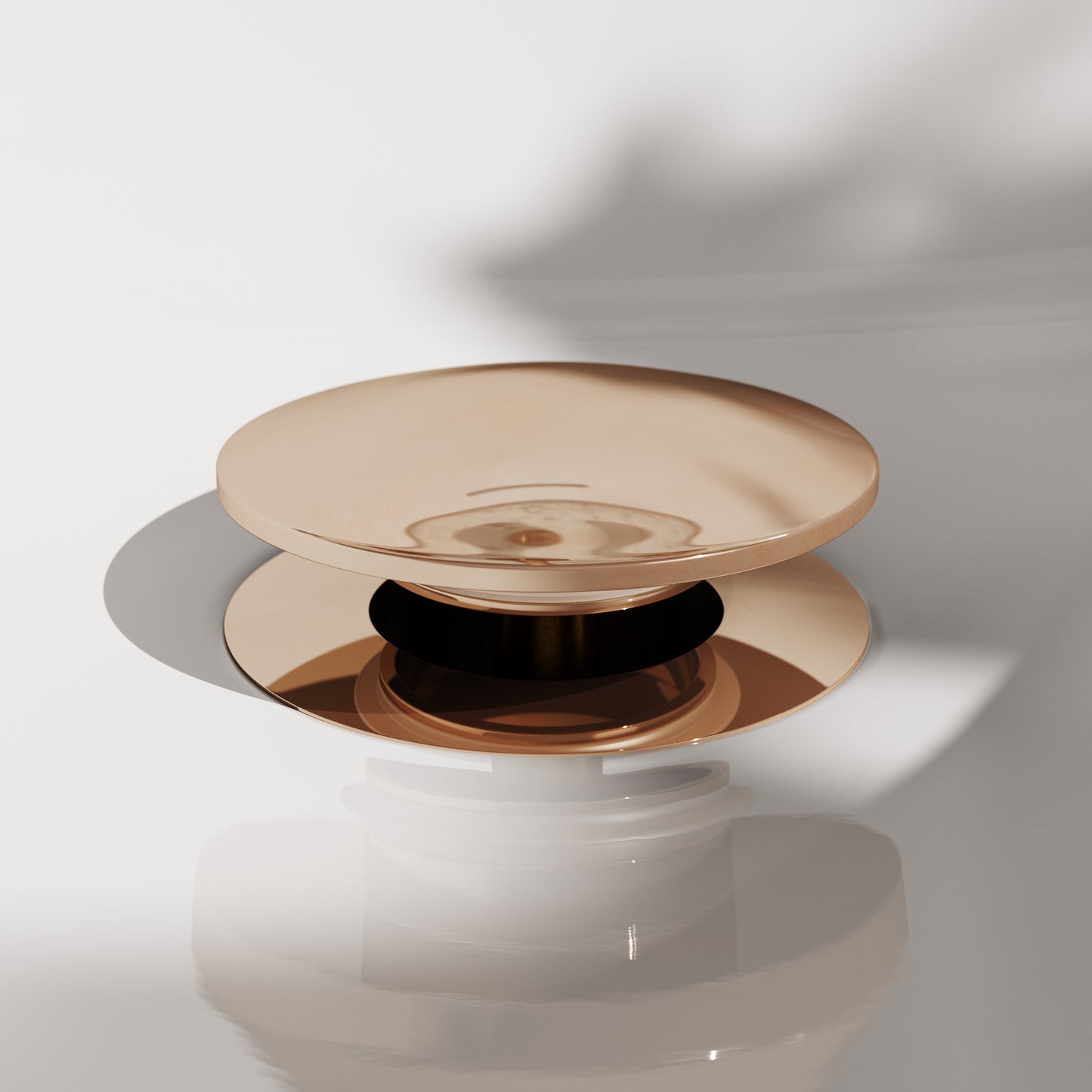 Luxe Rose Gold Slotted Click Clack Basin Waste