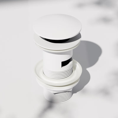 Luxe White Slotted Click Clack Basin Waste