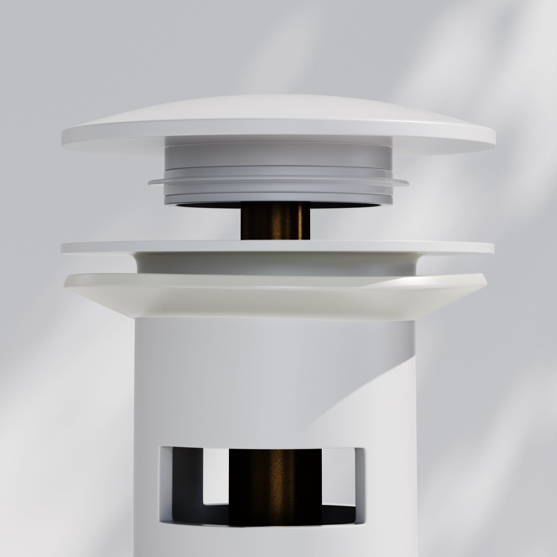 Luxe White Slotted Click Clack Basin Waste