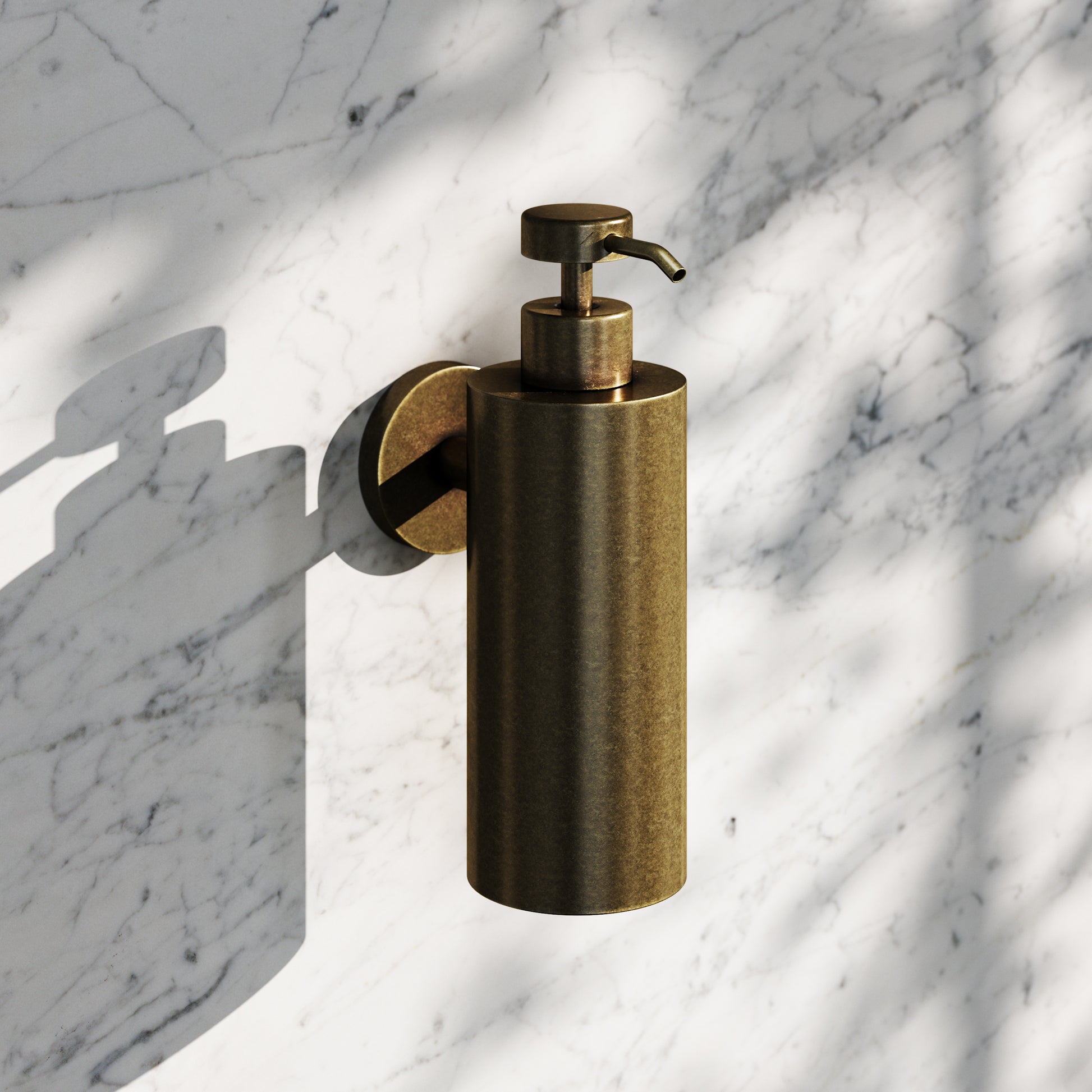 Luxe Aged Bronze Wall Mounted Soap Dispenser