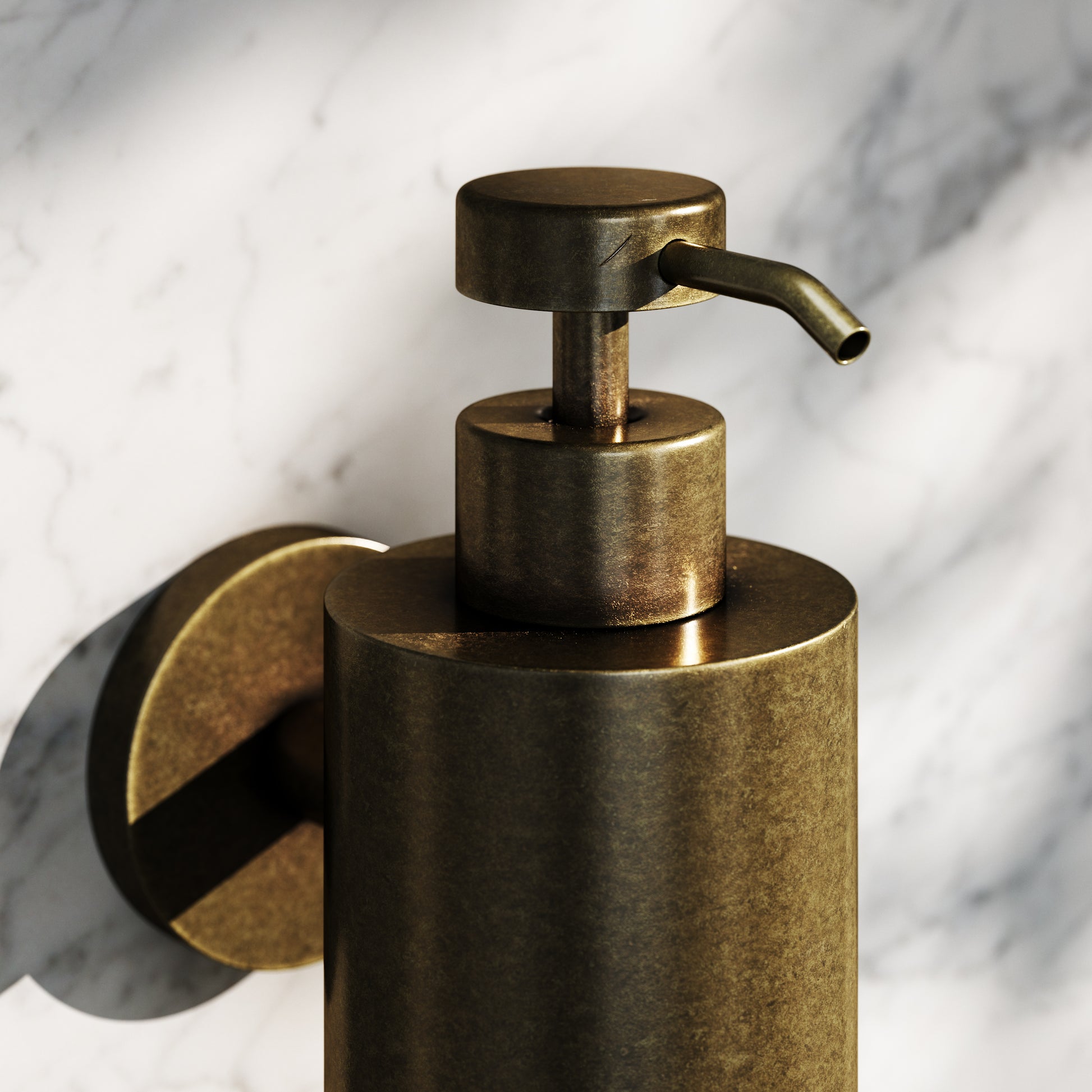 Luxe Aged Bronze Wall Mounted Soap Dispenser