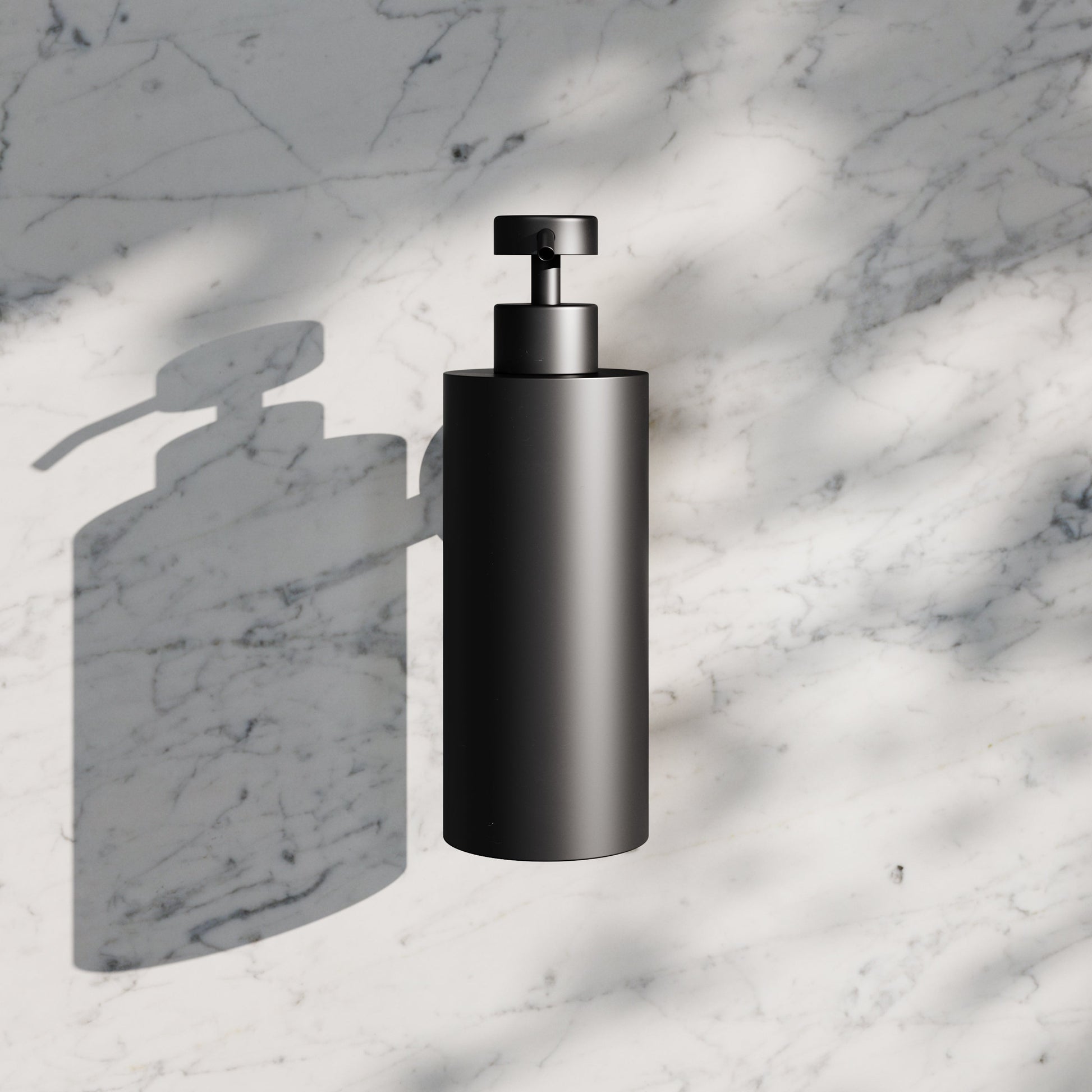 Luxe Matte Black Wall Mounted Soap Dispenser