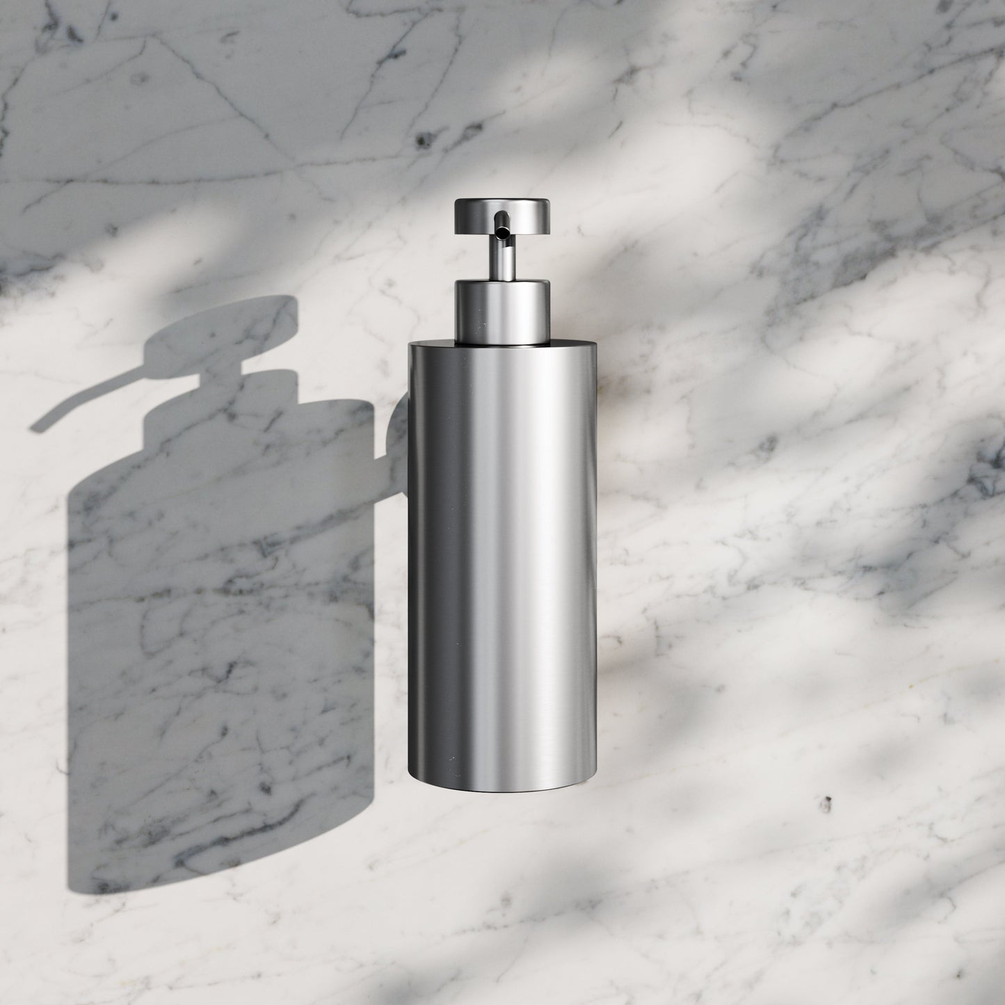 Luxe Brushed Stainless Wall Mounted Soap Dispenser