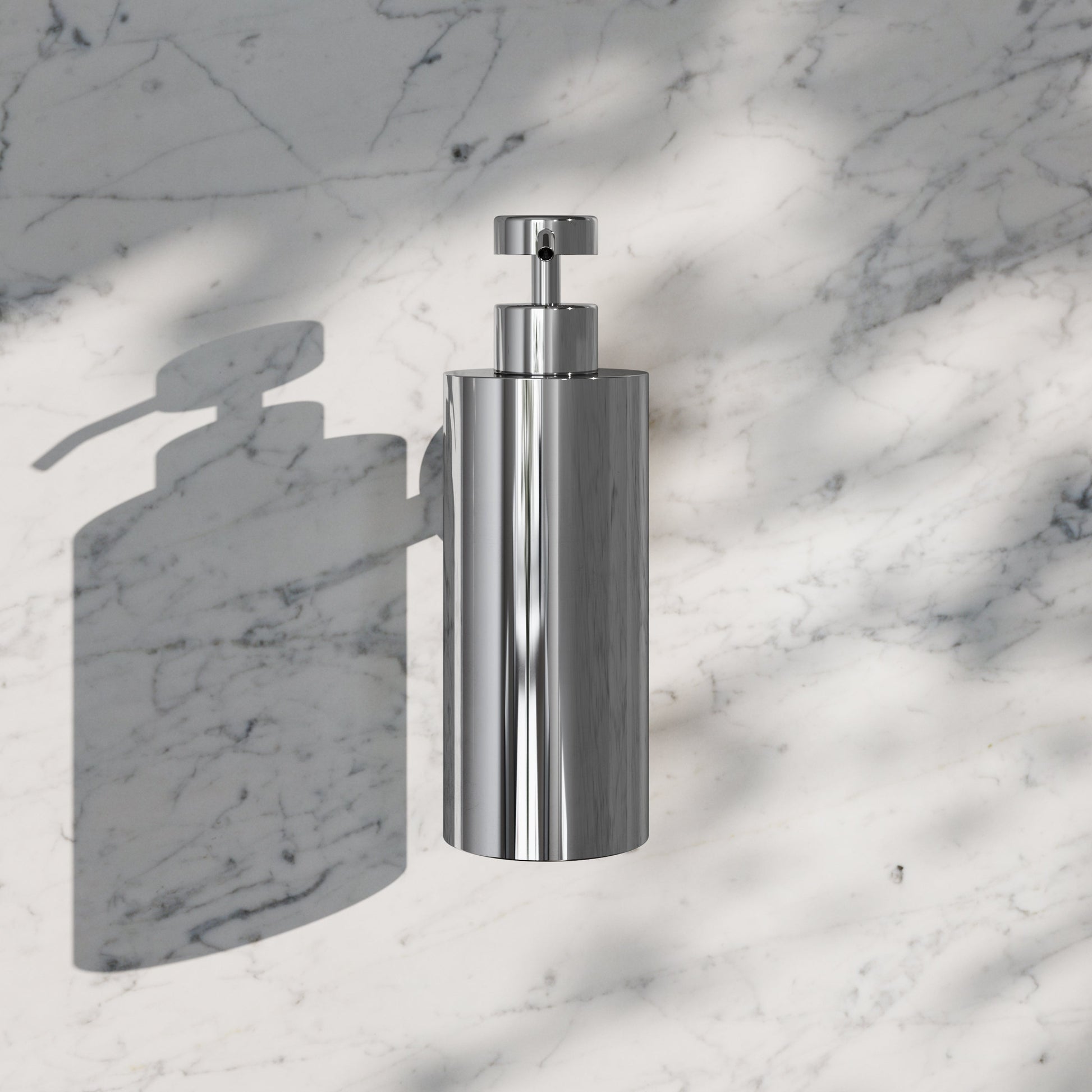 Luxe Chrome Wall Mounted Soap Dispenser