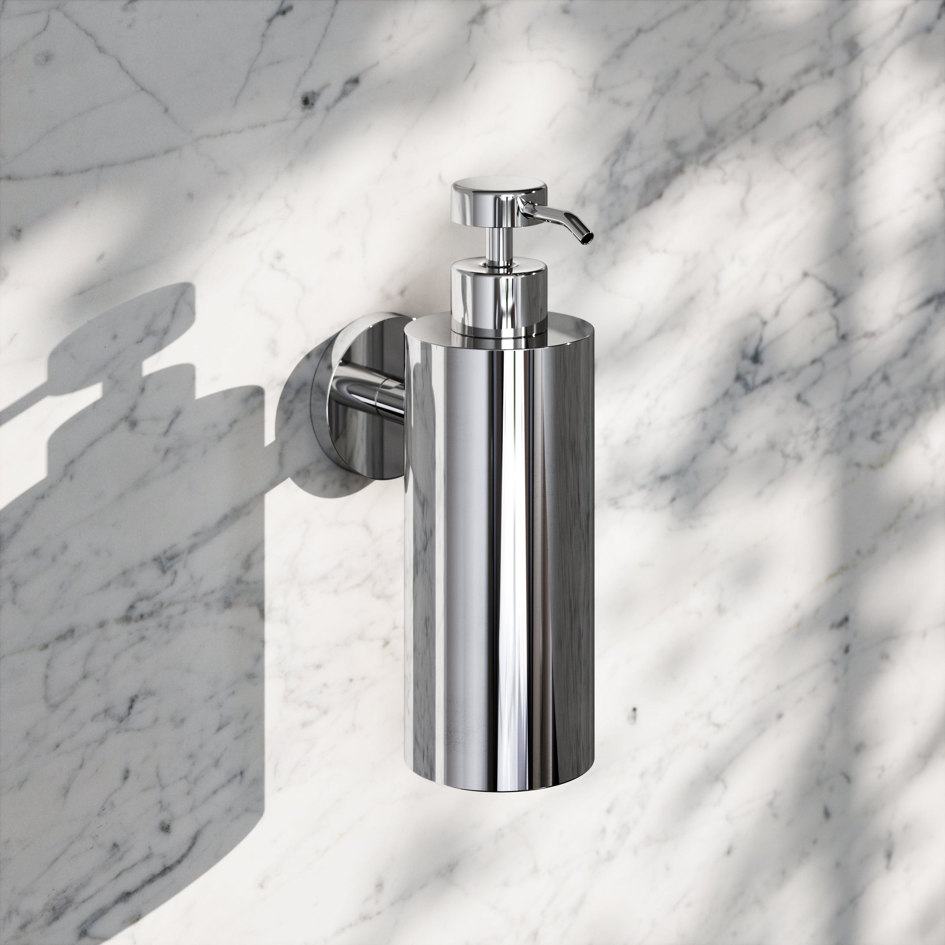 Luxe Chrome Wall Mounted Soap Dispenser