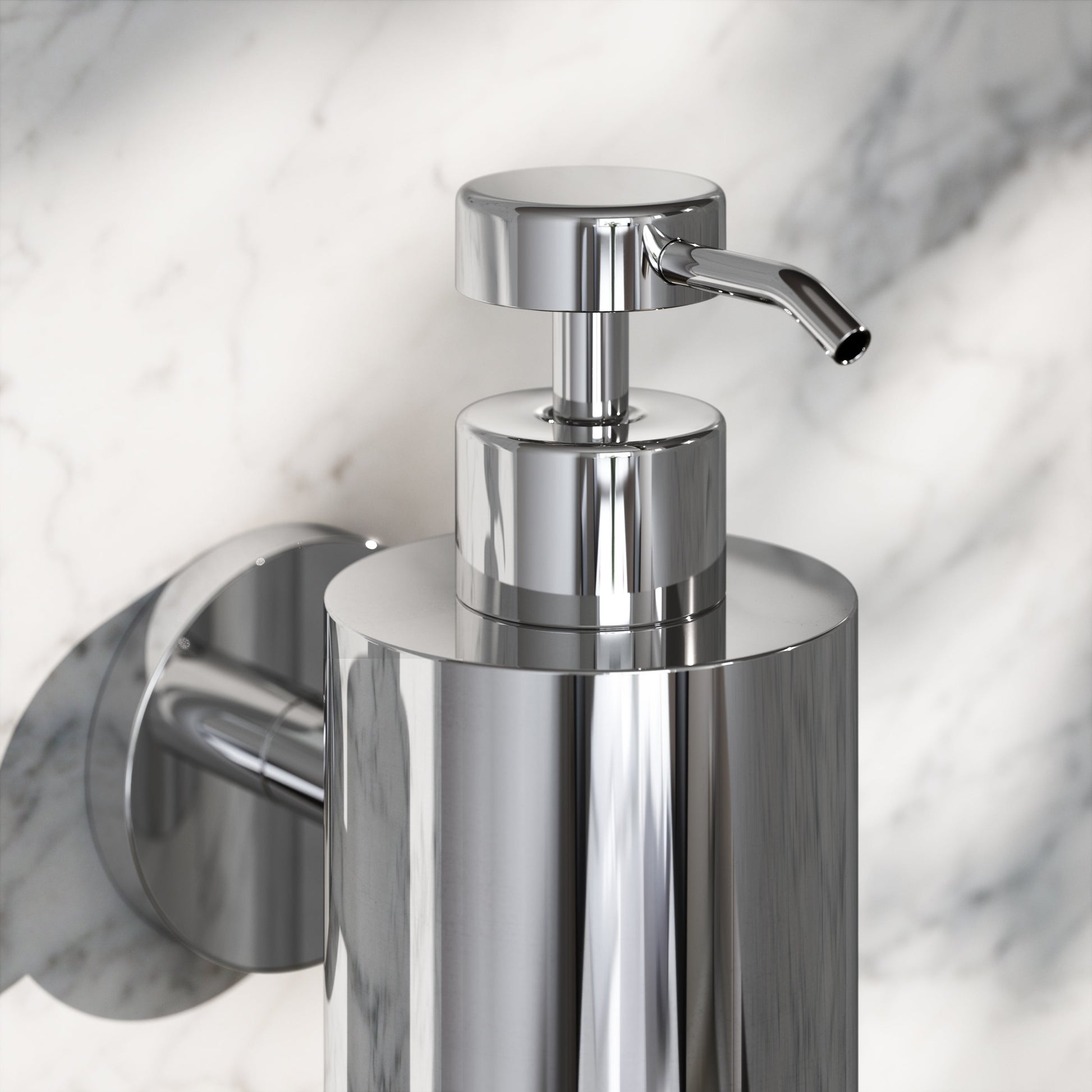 Luxe Chrome Wall Mounted Soap Dispenser