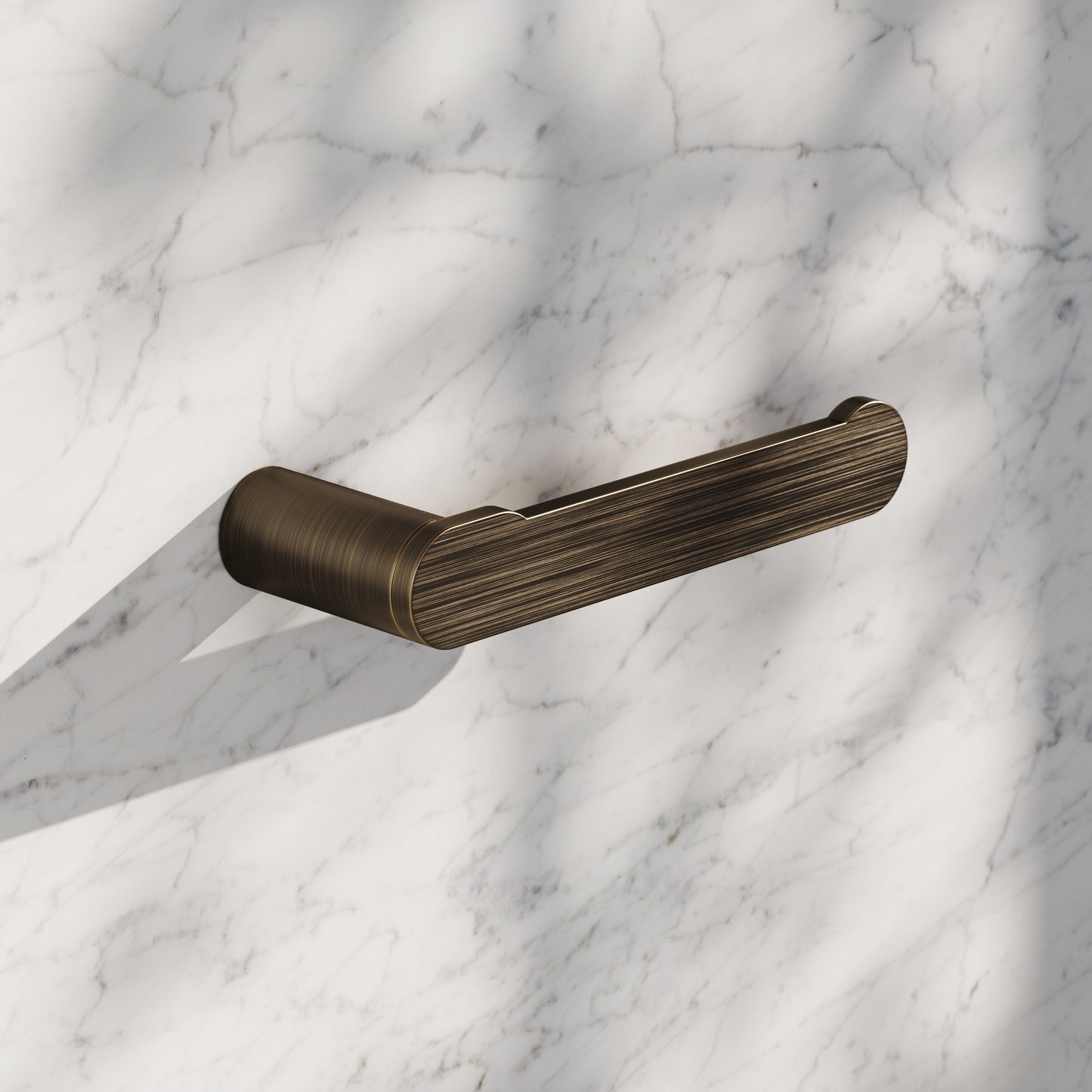 Luxe Brushed Bronze Toilet Roll Holder