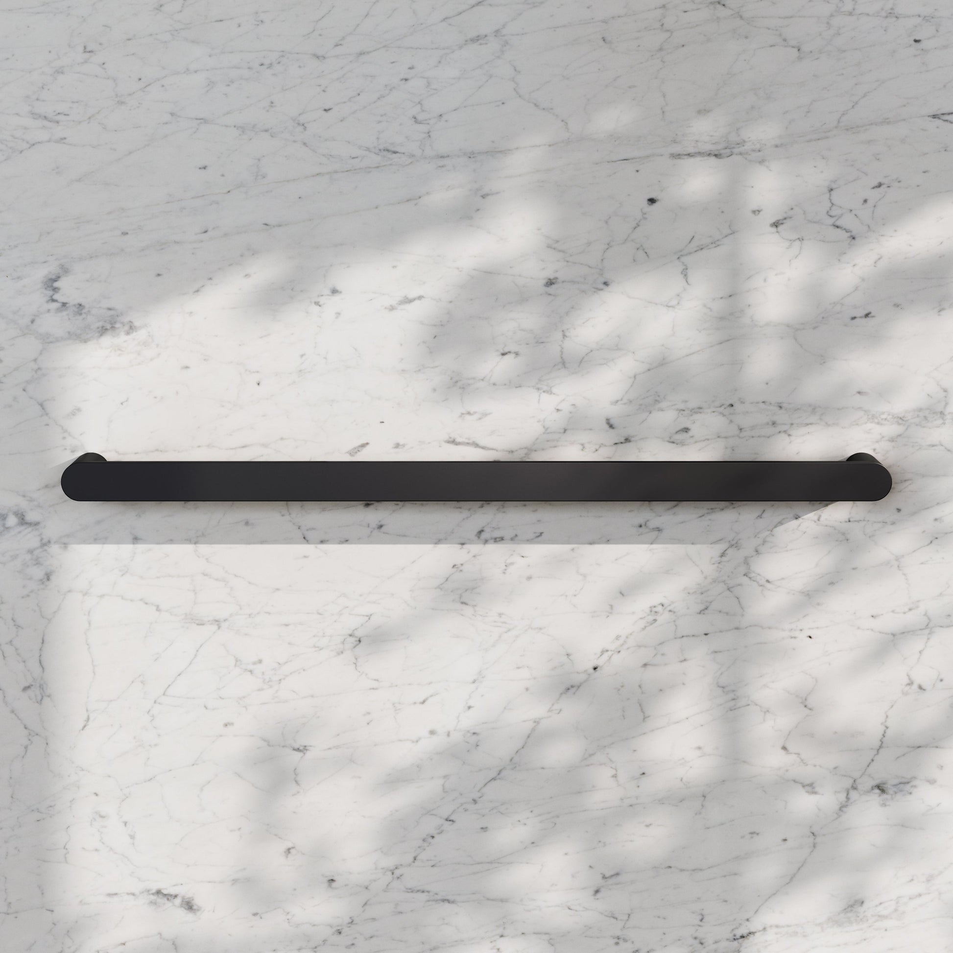 Luxe Matte Black Towel Bar Rail 600mm