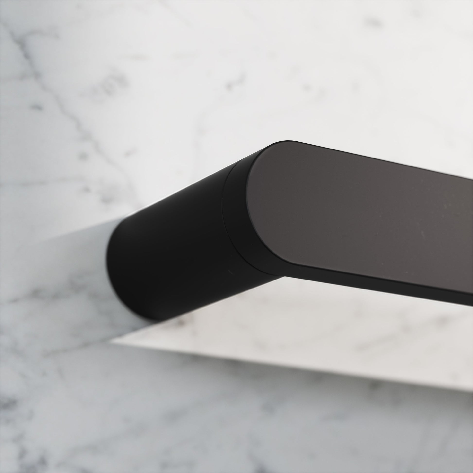 Luxe Matte Black Towel Bar Rail 600mm