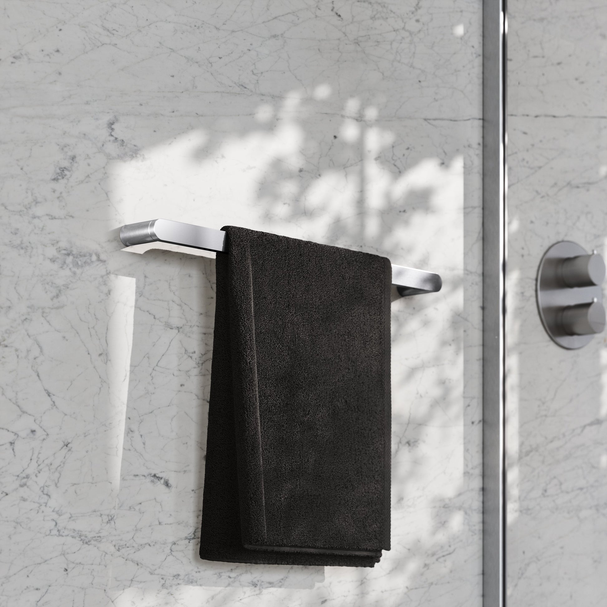 Luxe Brushed Stainless Towel Bar Rail 600mm