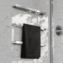 Luxe Brushed Stainless 3 Bar Towel Rail 600mm